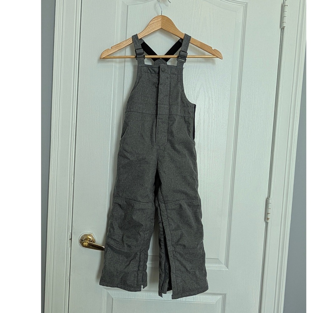 Baby Gap ColdControl Max Snow Bibs Gray Toddler 5 Years Fleece Lined Overalls